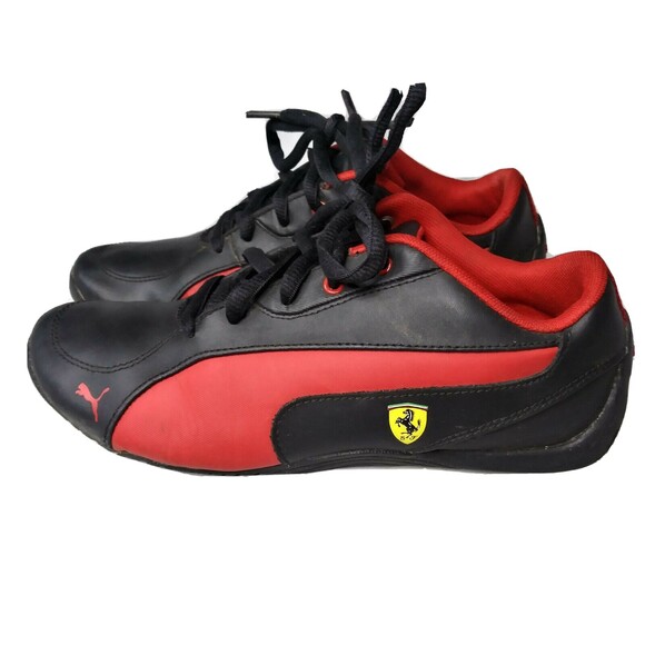 Puma Ferrari Drift Cat 5 L NU Junior Size 5.5 C Kids Shoes - Black~Red - Picture 3 of 11